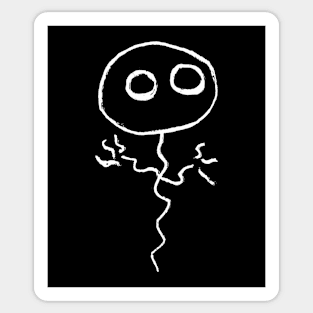 Pallolo – the ghost balloon (white) Sticker